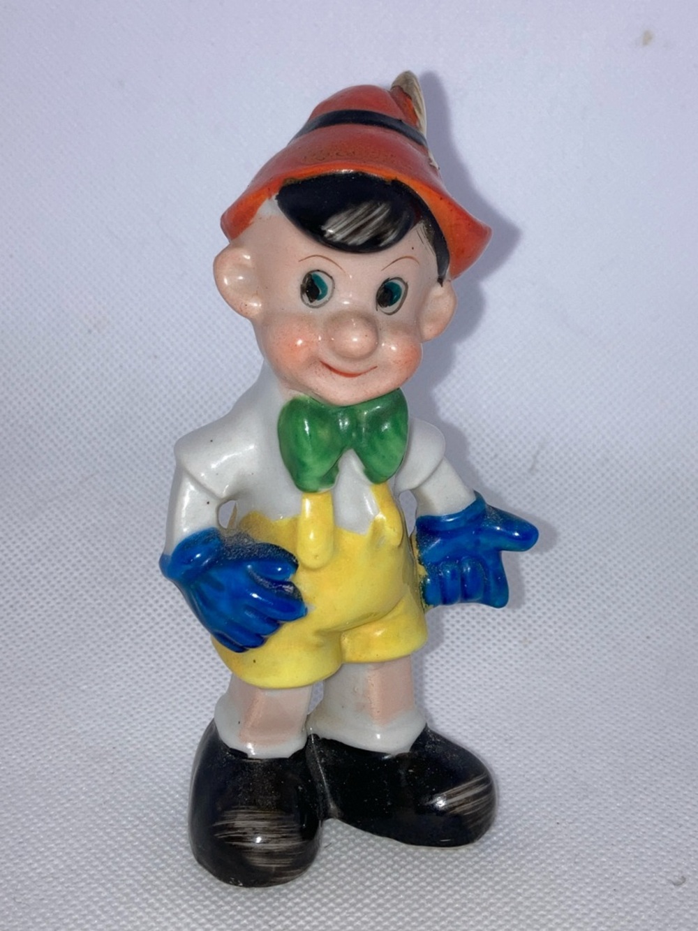 Vintage Pinocchio figurine @4.5x2 in made in Occupied Japan (1945-52)